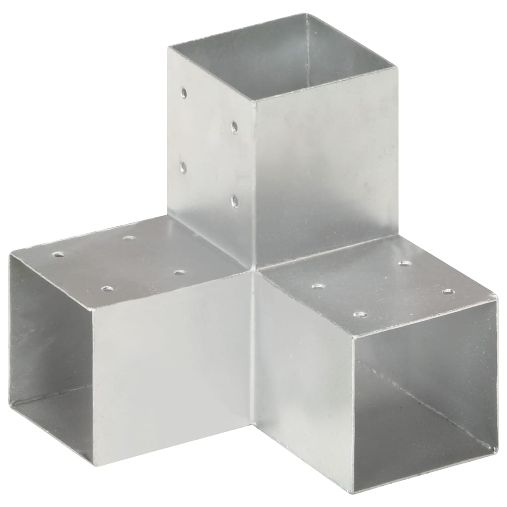 vidaXL Base para poste em forma de Y 91x91 mm metal galvanizado