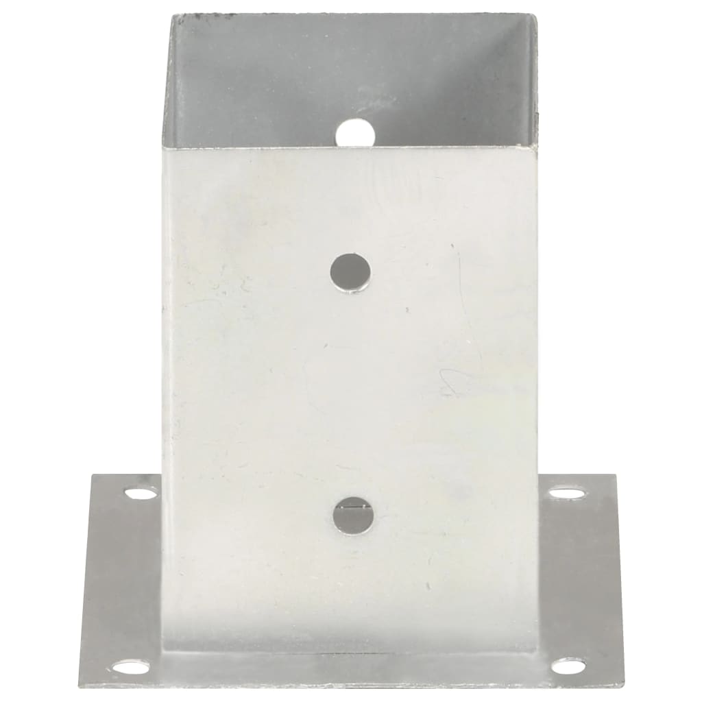 vidaXL Suportes para postes 4 pcs metal galvanizado 101 mm