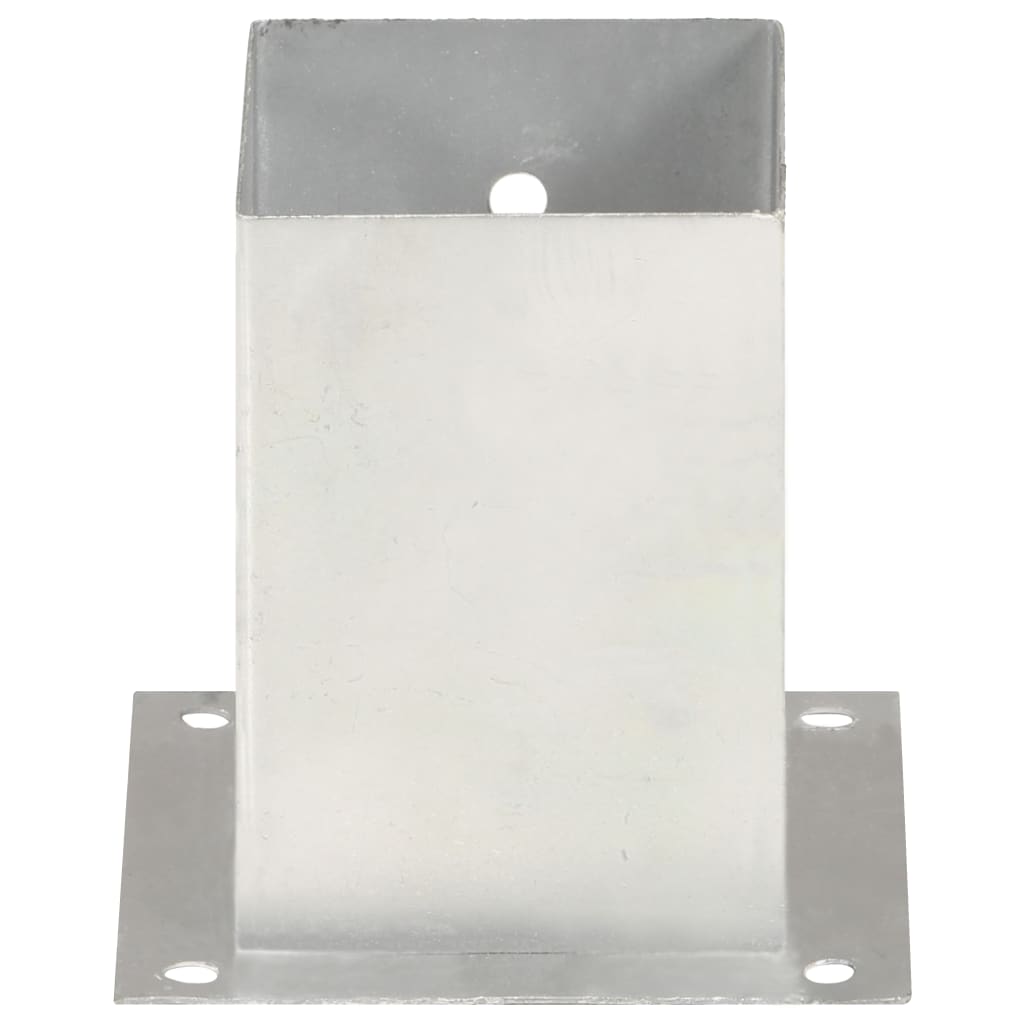 vidaXL Suportes para postes 4 pcs metal galvanizado 101 mm