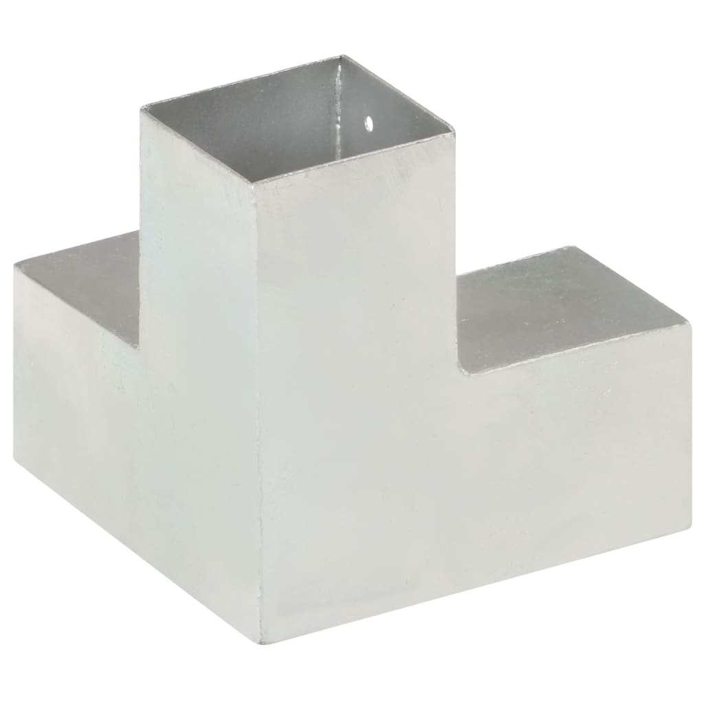 vidaXL Base para poste em forma de Y 81x81 mm metal galvanizado