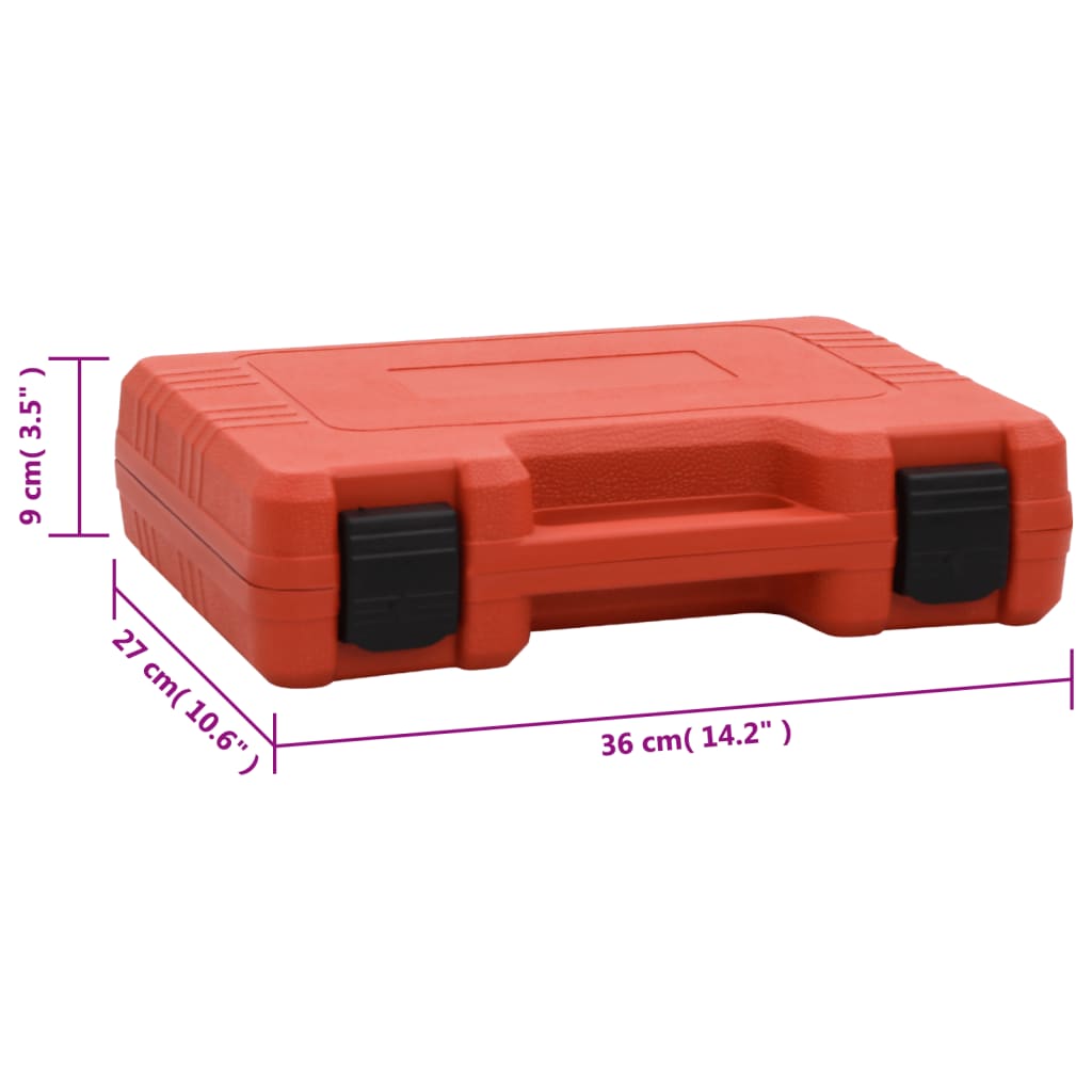 vidaXL Kit p/ detetar fugas no ar condicionado 36x27x9 cm vermelho