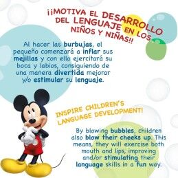 Mickey Mouse|Frasco para bolas de sabão Mickey Mouse 60 ml 3,8 x 11,5 x 3,8 cm (216 Unidades)