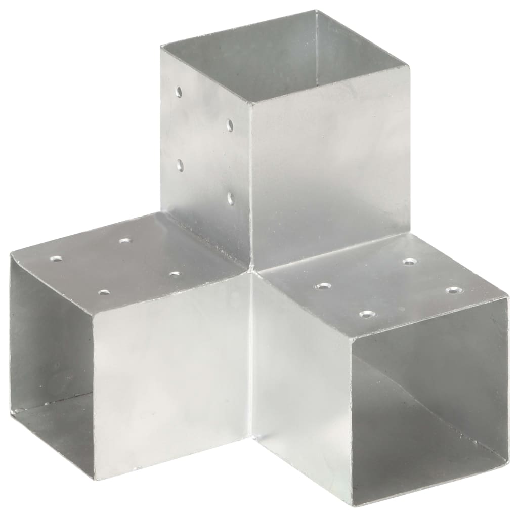 vidaXL Base para poste em forma de Y 101x101 mm metal galvanizado