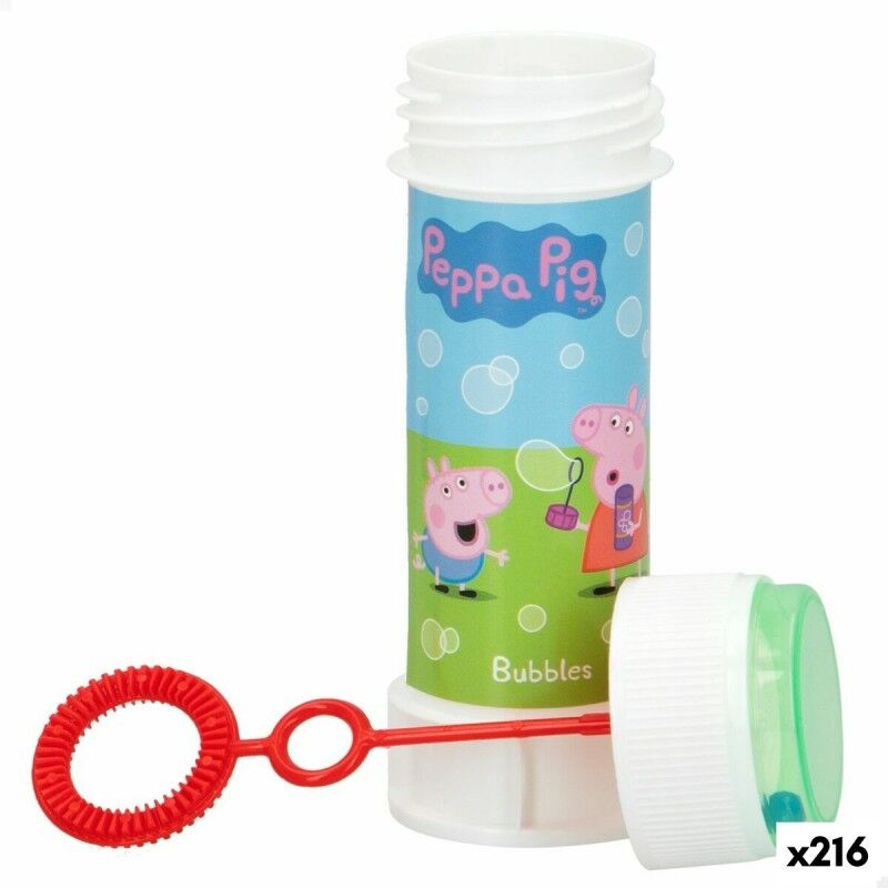 Peppa Pig|Frasco para bolas de sabão Peppa Pig 60 ml 3,7 x 11,5 x 3,7 cm (216 Unidades) Peppa Pig|Frasco para bolas de sabão Peppa Pig 60 ml 3,7 x 11,5 x 3,7 cm (216 Unidades)