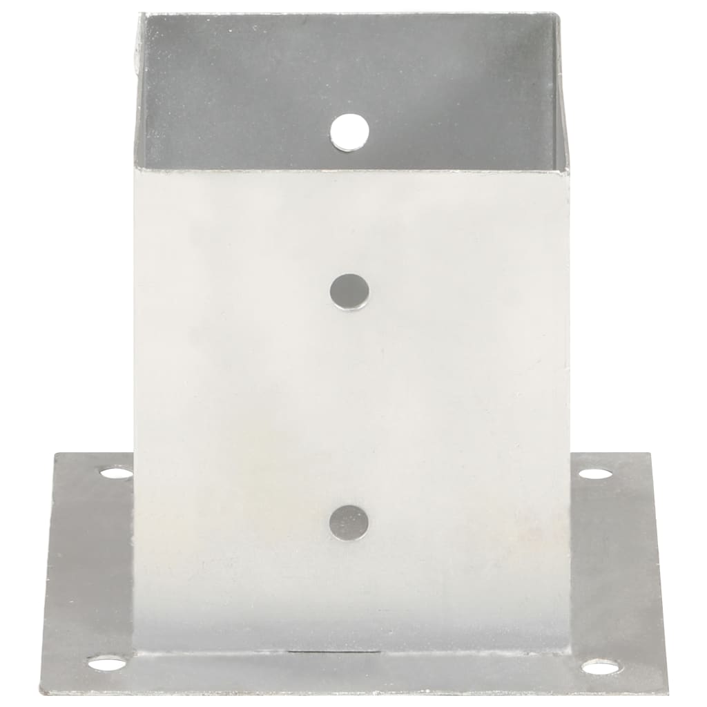 vidaXL Suportes para postes 4 pcs metal galvanizado 121 mm