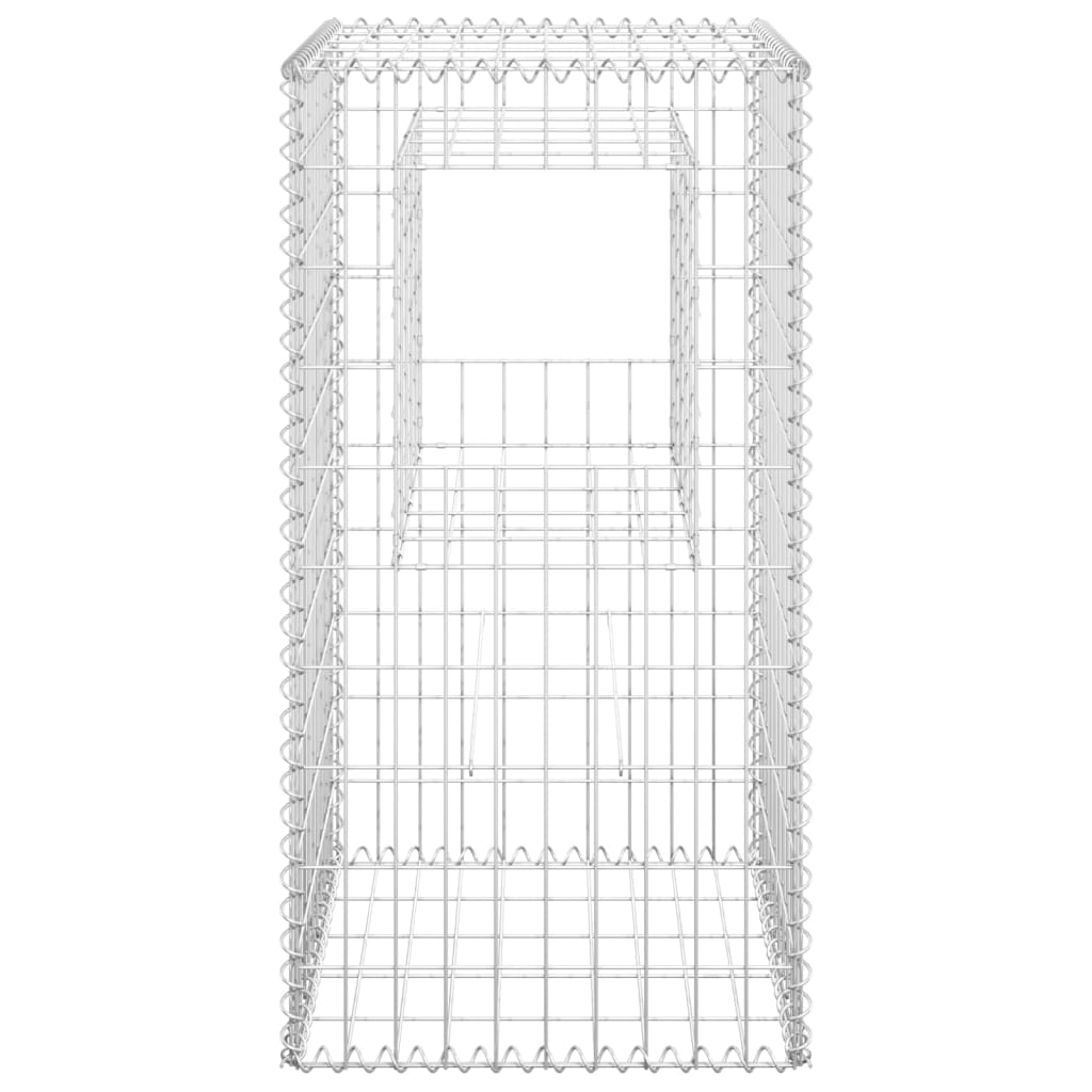 vidaXL Postes/cestos gabião 2 pcs 50x50x100 cm ferro