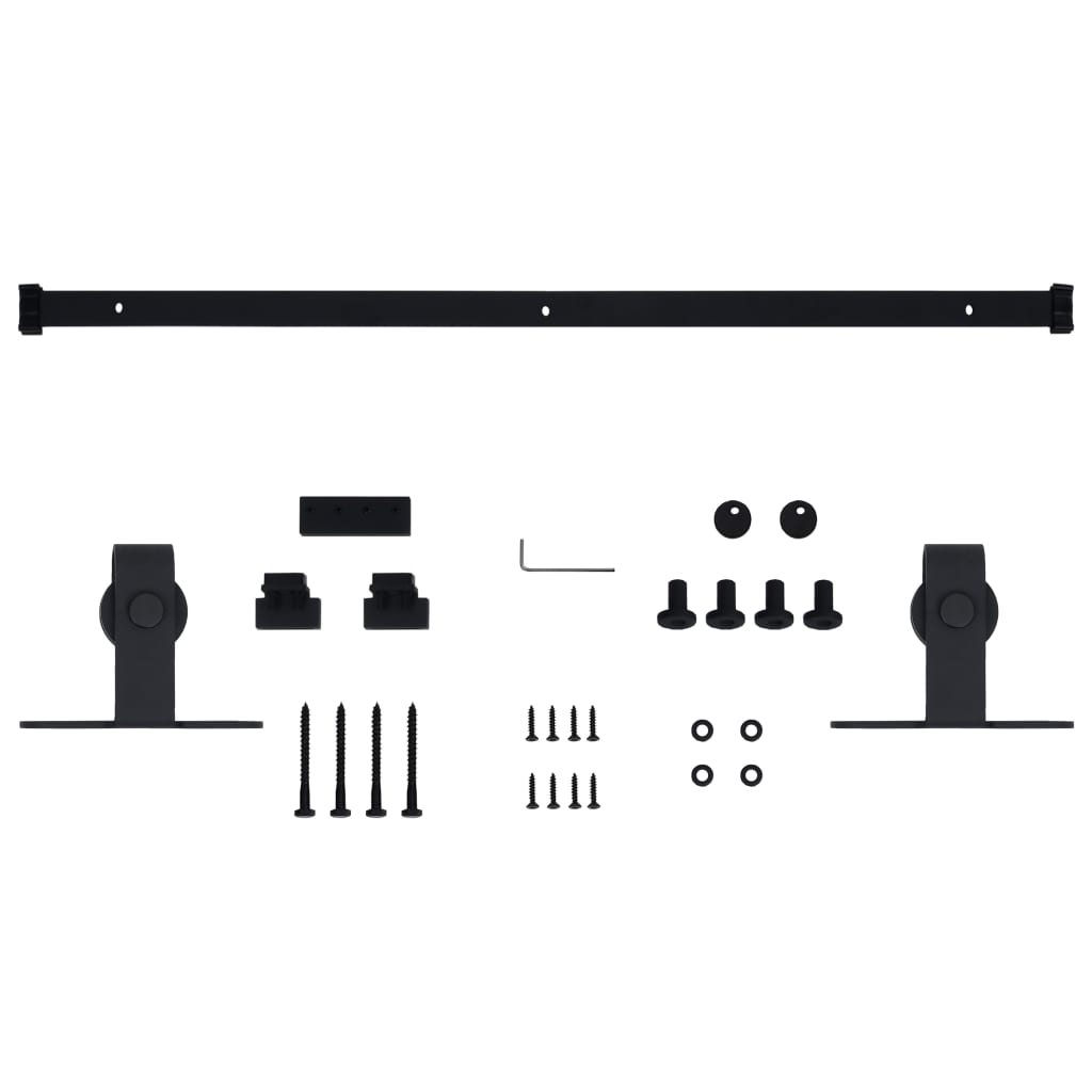 vidaXL Mini kit para armário deslizante aço carbono 152 cm