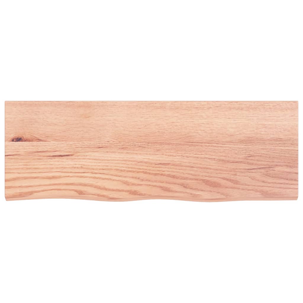 vidaXL Bancada p/ WC 80x30x2 cm madeira maciça tratada castanho-claro