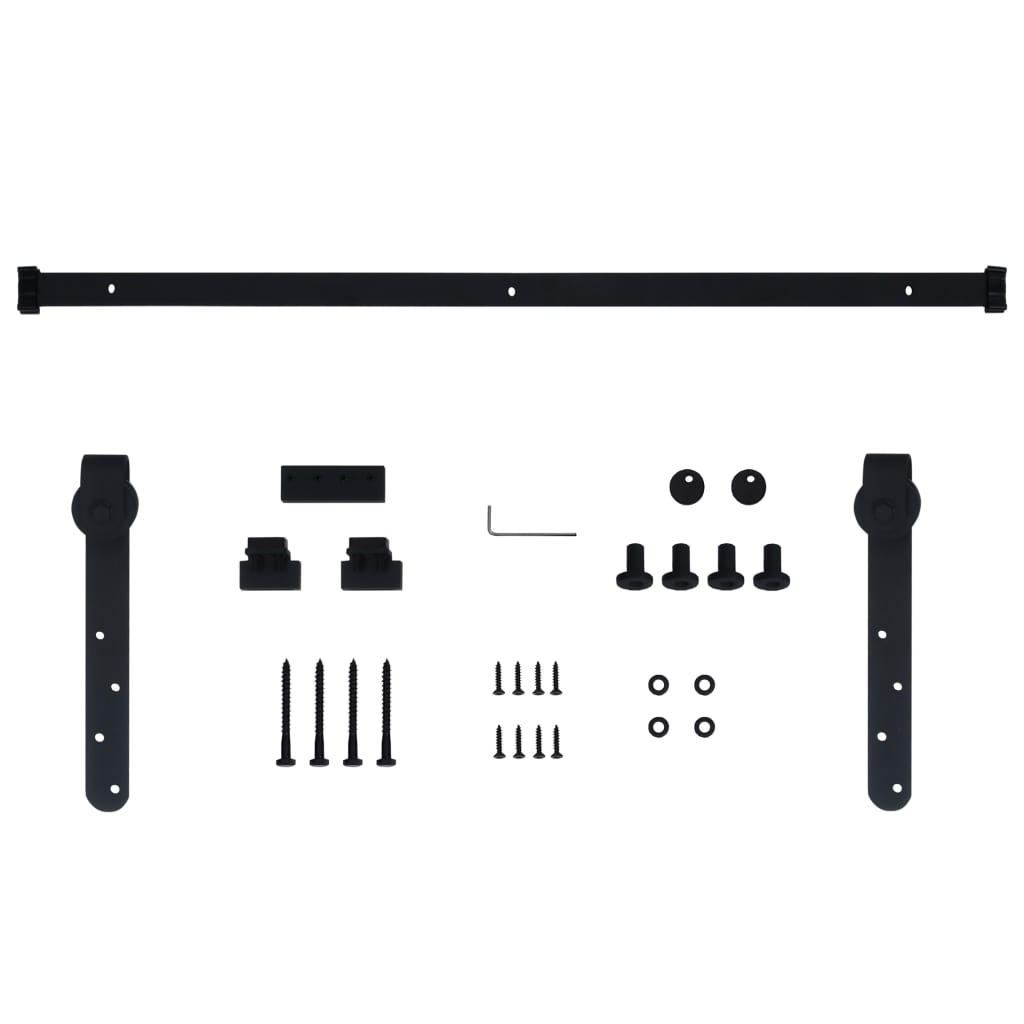 vidaXL Mini kit para armário deslizante aço carbono 122 cm