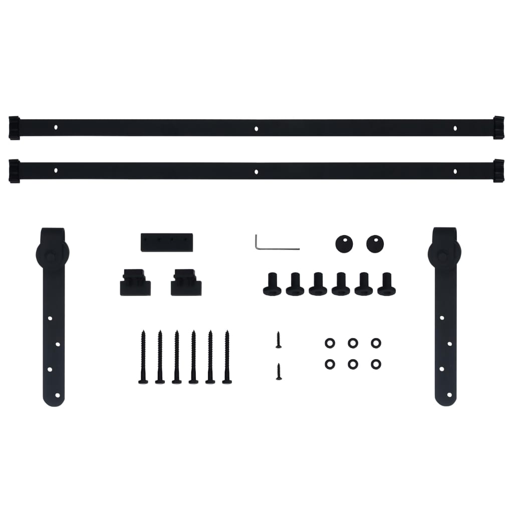 vidaXL Mini kit para armário deslizante aço carbono 200 cm