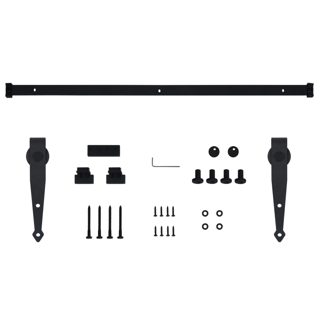 vidaXL Mini kit para armário deslizante aço carbono 152 cm