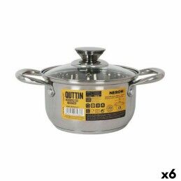 Quid|Panela com Tampa de Vidro Quid Metal Aço