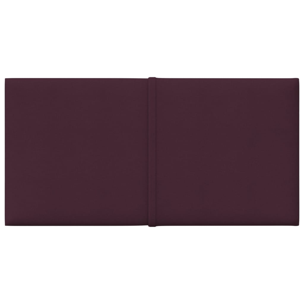 vidaXL Painel de parede 12 pcs 30x15 cm tecido 0,54 m² roxo