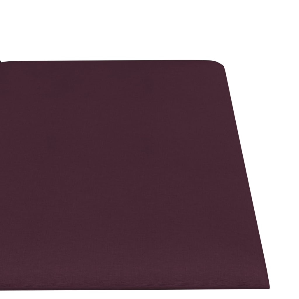 vidaXL Painel de parede 12 pcs 30x15 cm tecido 0,54 m² roxo