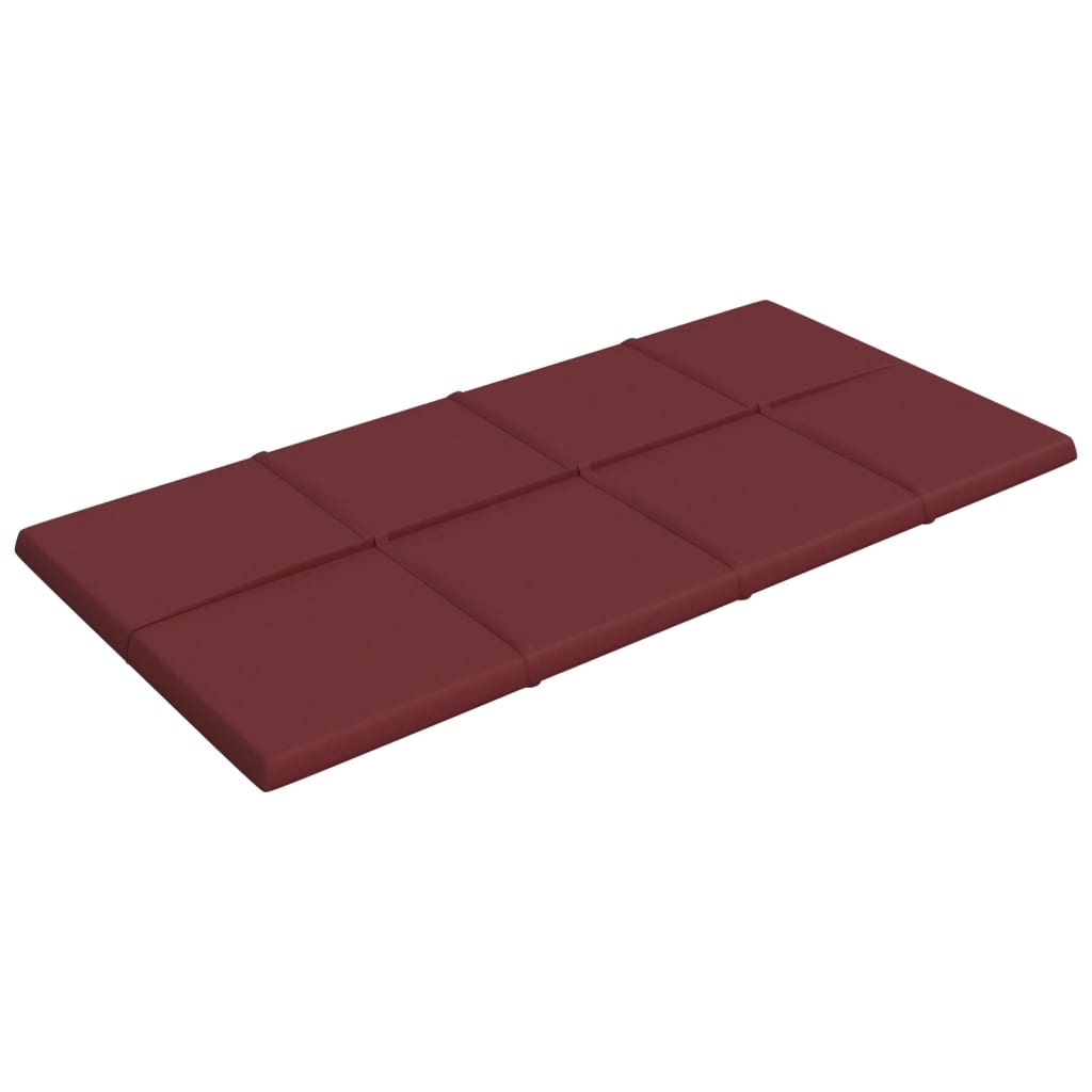 vidaXL Painel parede 12 pcs 60x30 cm tecido 2,16 m² cor vermelho tinto