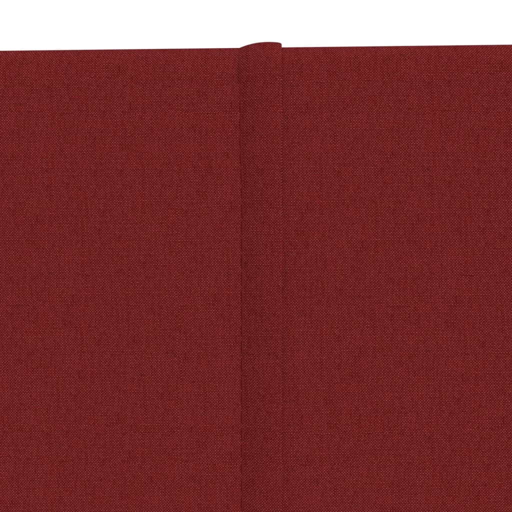 vidaXL Painel parede 12 pcs 60x30 cm tecido 2,16 m² cor vermelho tinto