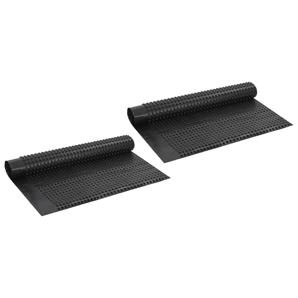 vidaXL Placa de drenagem dentada 2 pcs PEAD 400 g/m² 1x20 m