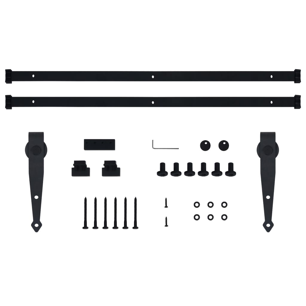 vidaXL Mini kit para armário deslizante aço carbono 200 cm