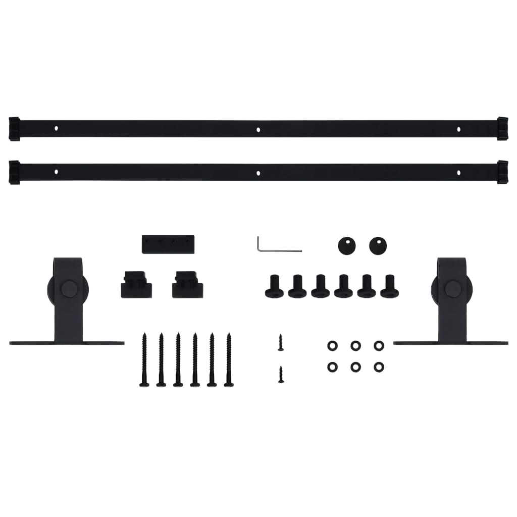 vidaXL Mini kit para armário deslizante aço carbono 183 cm