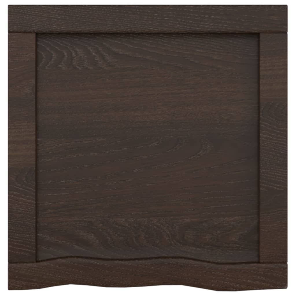 vidaXL Bancada p/ WC 40x40x(2-4)cm madeira tratada maciça castanho