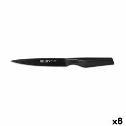 Quttin|Faca para Pão Quttin Black Preto Prateado 24 Unidades 20 cm