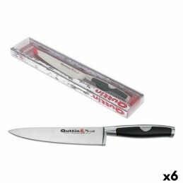 Quttin|Conjunto de Facas Quttin Nero Preto Prateado 3 Peças (12 Unidades)
