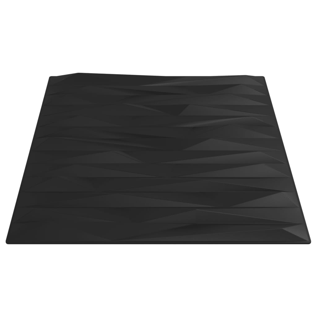 vidaXL Painéis de parede 24 pcs 50x50 cm 6m² XPS pedra preto