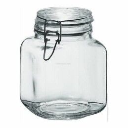 Borgonovo|Frasco de Vidro Borgonovo 33211 Hermético Transparente 1,7 L 12 x 12 x 17 cm (6 Unidades)