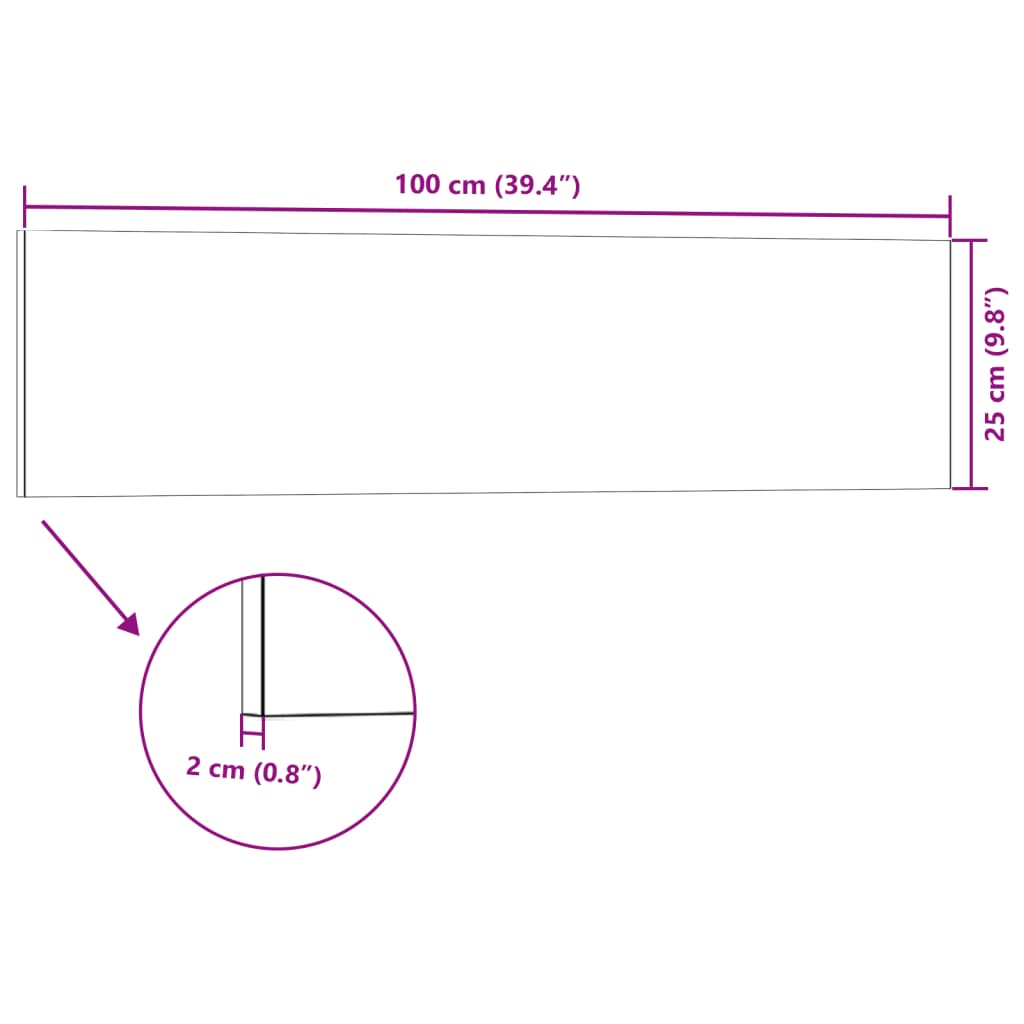 vidaXL Painéis de parede 3D 14 pcs 100x25 cm EPS antracite