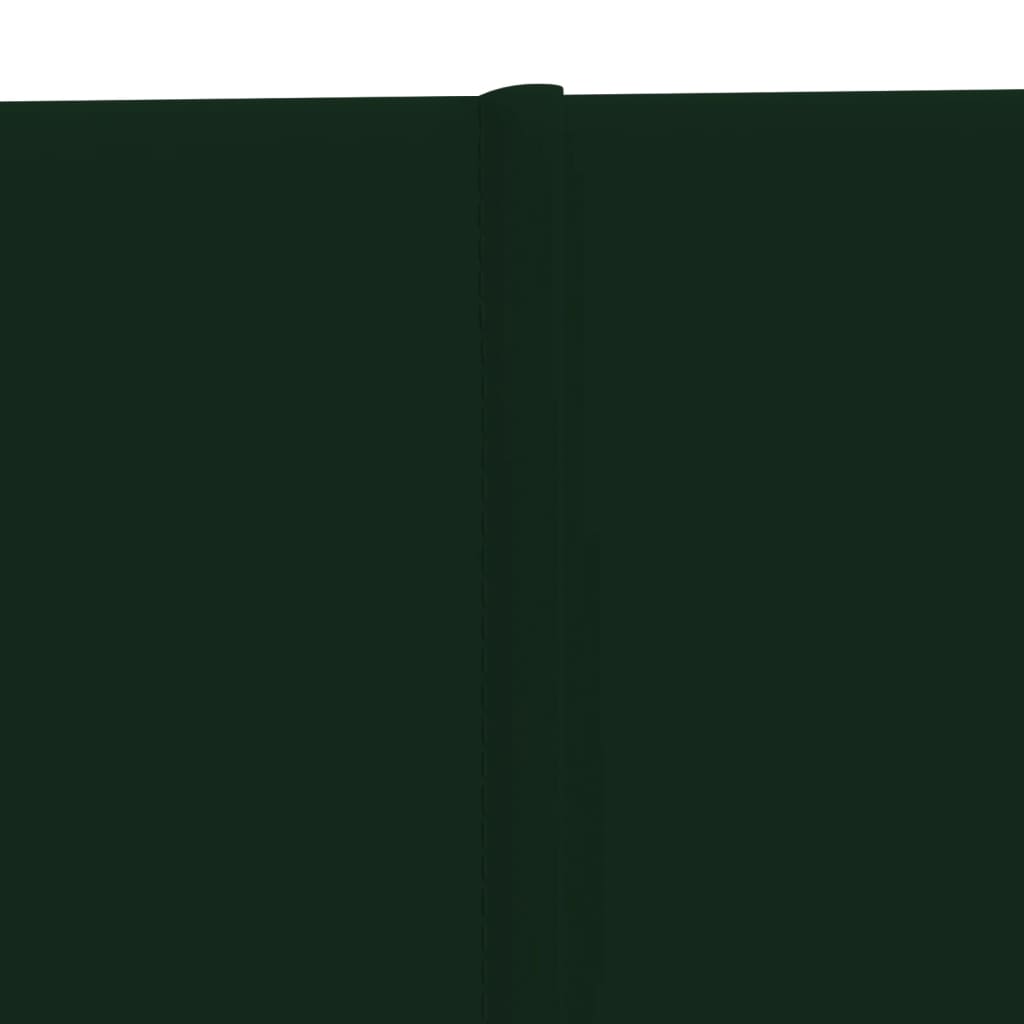 vidaXL Painel de parede 12 pcs 90x15 cm veludo 1,62m² cor verde-escuro