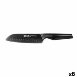 Quttin|Cutelo de Cozinha Quttin Sybarite Preto Prateado 17,5 cm (6 Unidades)