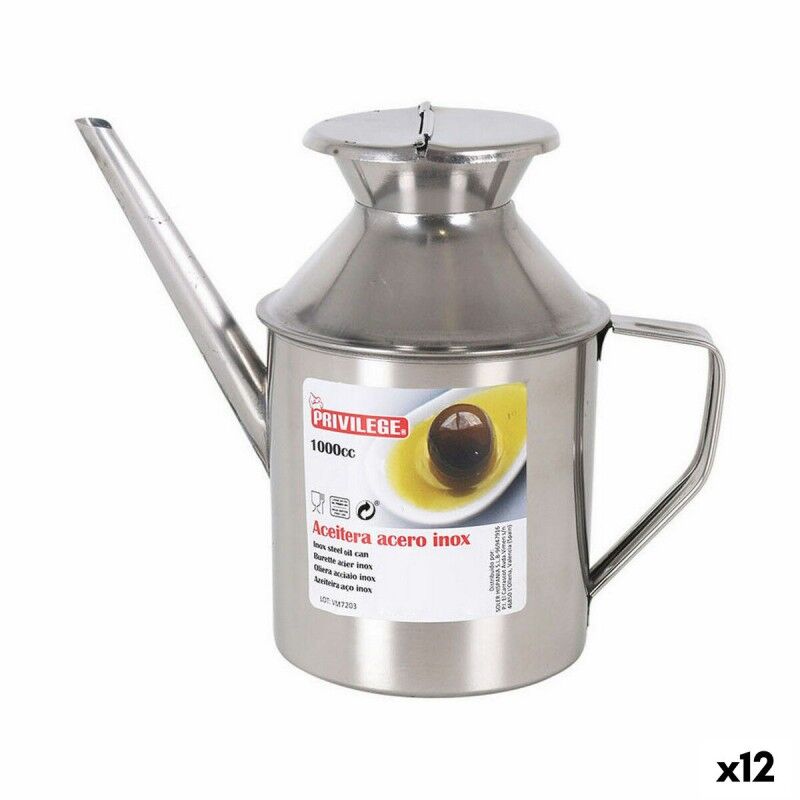 Privilege|Galheteiro Privilege Qutin Aço inoxidável 1 L (12 Unidades) Privilege|Galheteiro Privilege Qutin Aço inoxidável 1 L (12 Unidades)