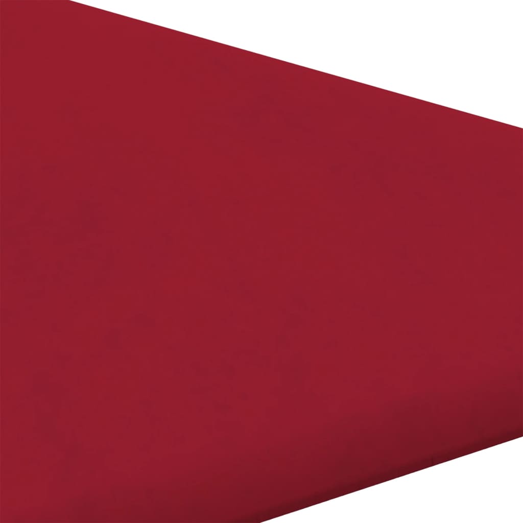 vidaXL Painel de parede 12 pcs 30x30 cm veludo 0,54 m² vermelho tinto