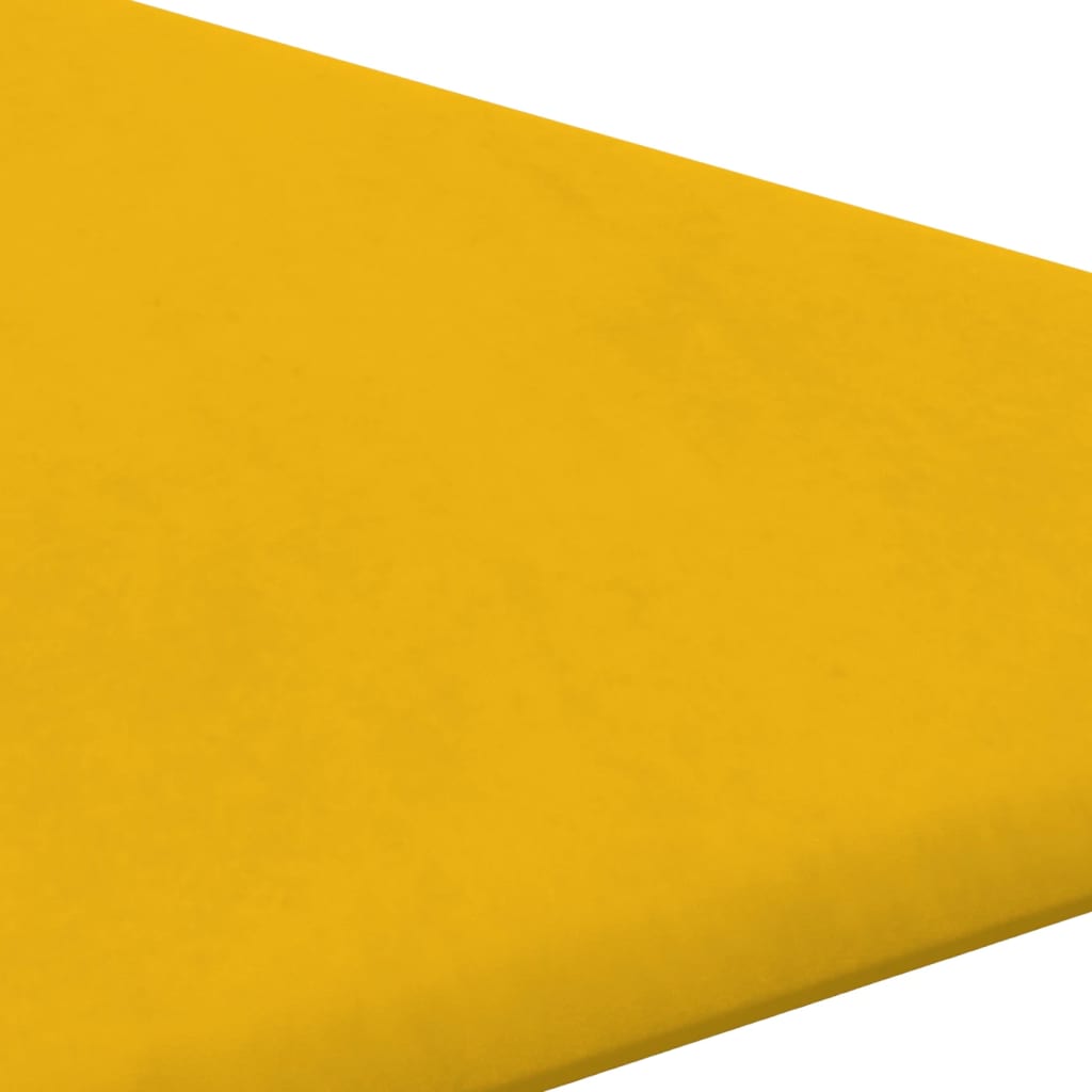 vidaXL Painel de parede 12 pcs 30x30 cm veludo 0,54 m² cor amarelo