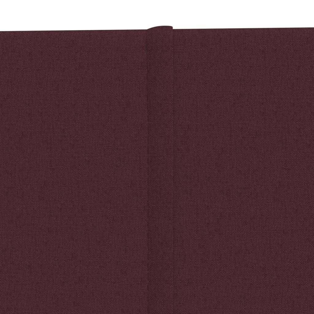 vidaXL Painel de parede 12 pcs 90x15 cm tecido 1,62 m² roxo