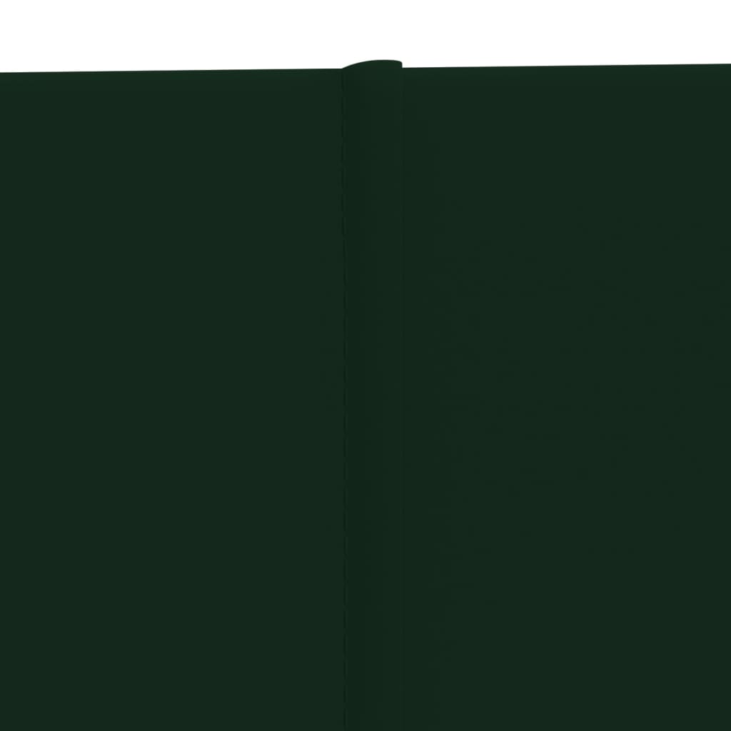 vidaXL Painel de parede 12 pcs 60x30 cm veludo 2,16 m² verde-escuro