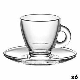 Quid|Conjunto de Chávenas com Pratos Quid Vita Morning Azul Cerâmica (4 Peças) (6 Unidades)