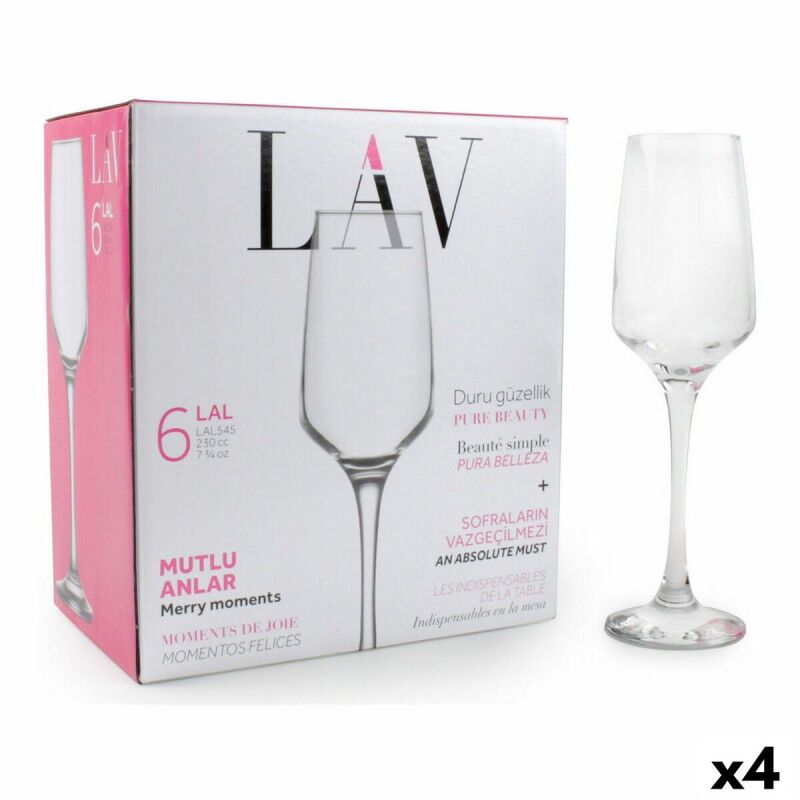 LAV|Copo de champanhe LAV Lal 6 Peças (4 Unidades)