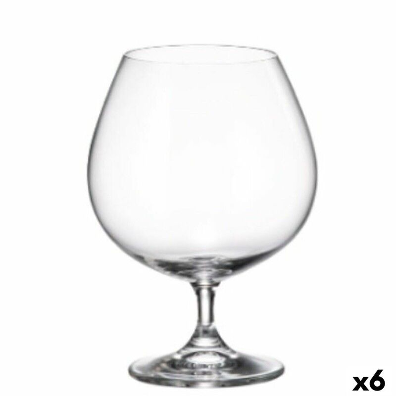 Bohemia Crystal|Conjunto de Copos Bohemia Crystal Clara Conhaque 690 ml 6 Unidades 4 Unidades 7,5 x 12 x 16 cm Bohemia Crystal|Conjunto de Copos Bohemia Crystal Clara Conhaque 690 ml 6 Unidades 4 Unidades 7,5 x 12 x 16 cm
