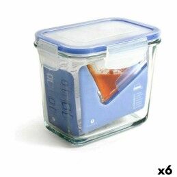 Bidasoa|Lancheira Hermética Bidasoa Theo 17 x 13 x 6 cm 550 ml Prateado Metal (6 Unidades)
