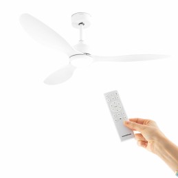 Ventoinha de Teto com Luz LED e 3 Pás ABS Flaled InnovaGoods Branco 36 W 52" Ø132 cm