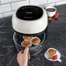 Sponge|Fritadeira de Ar Sponge 703674402063 Branco Preto 1000 W