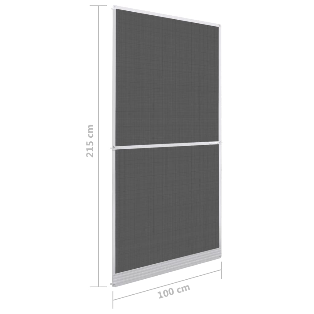 vidaXL Tela anti-insetos articulada para portas 100 x 215 cm branco