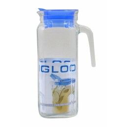 Borgonovo|Jarra Borgonovo Igloo Transparente Vidro Azul 1,2 L (6 Unidades)