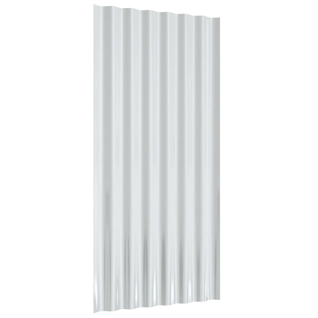 vidaXL Painéis de telhado 36 pcs 80x36cm aço revestido a pó antracite