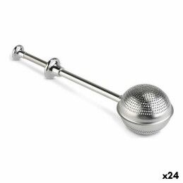 DKD Home Decor|Caixa para Infusões DKD Home Decor Cristal Cor de Rosa Metal Branco 24 x 24 x 7 cm 3 Peças Madeira MDF