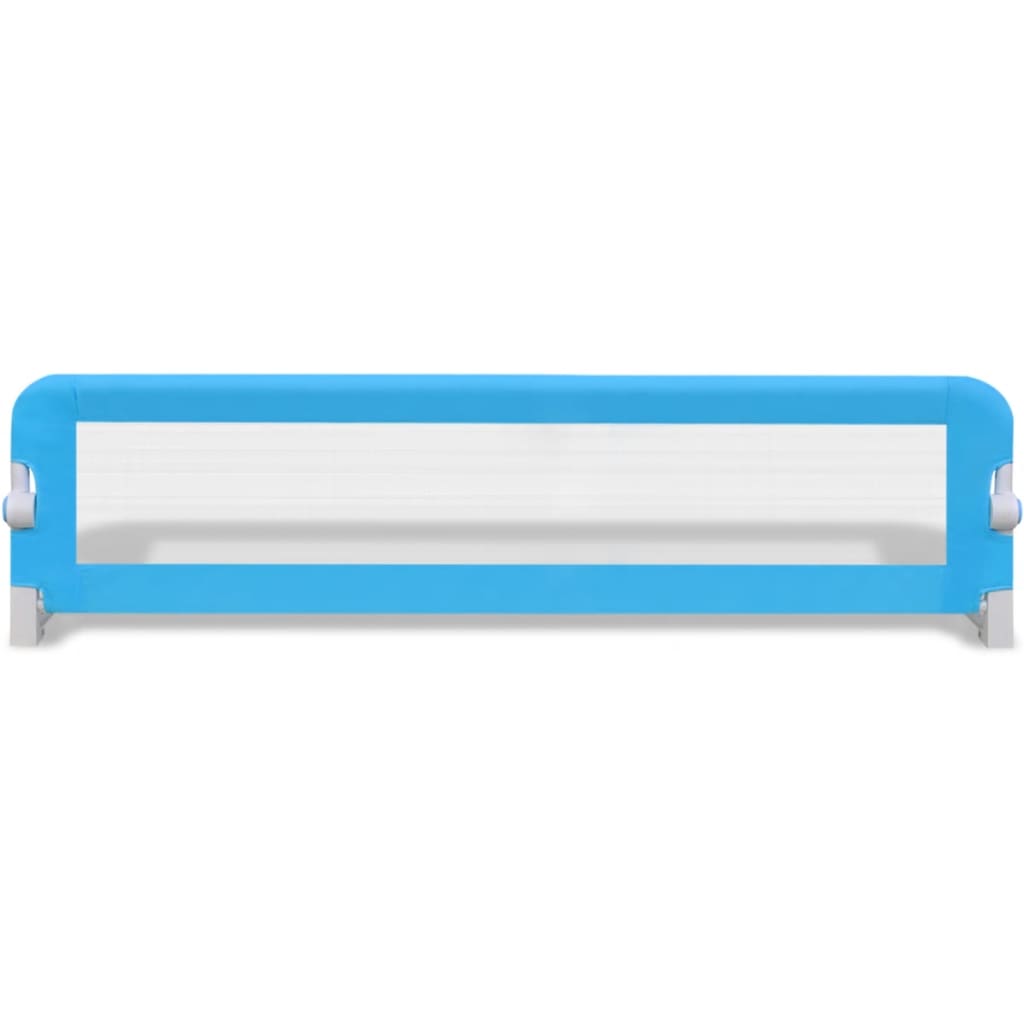 vidaXL Barra de segurança para cama de criança 2 pcs 150x42 cm azul