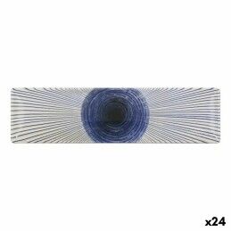 Ariane|Prato Fundo Ariane Coupe Ripple Cerâmica Azul (20 cm) (6 Unidades)
