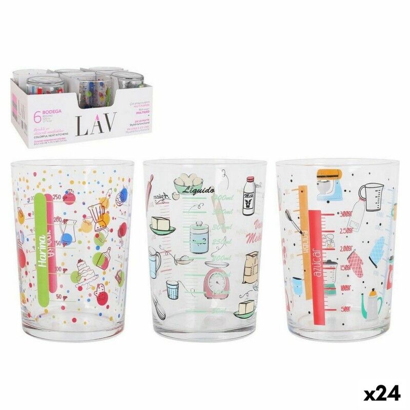 LAV|Copo medidor LAV Cristal 515 ml (24 Unidades) LAV|Copo medidor LAV Cristal 515 ml (24 Unidades)