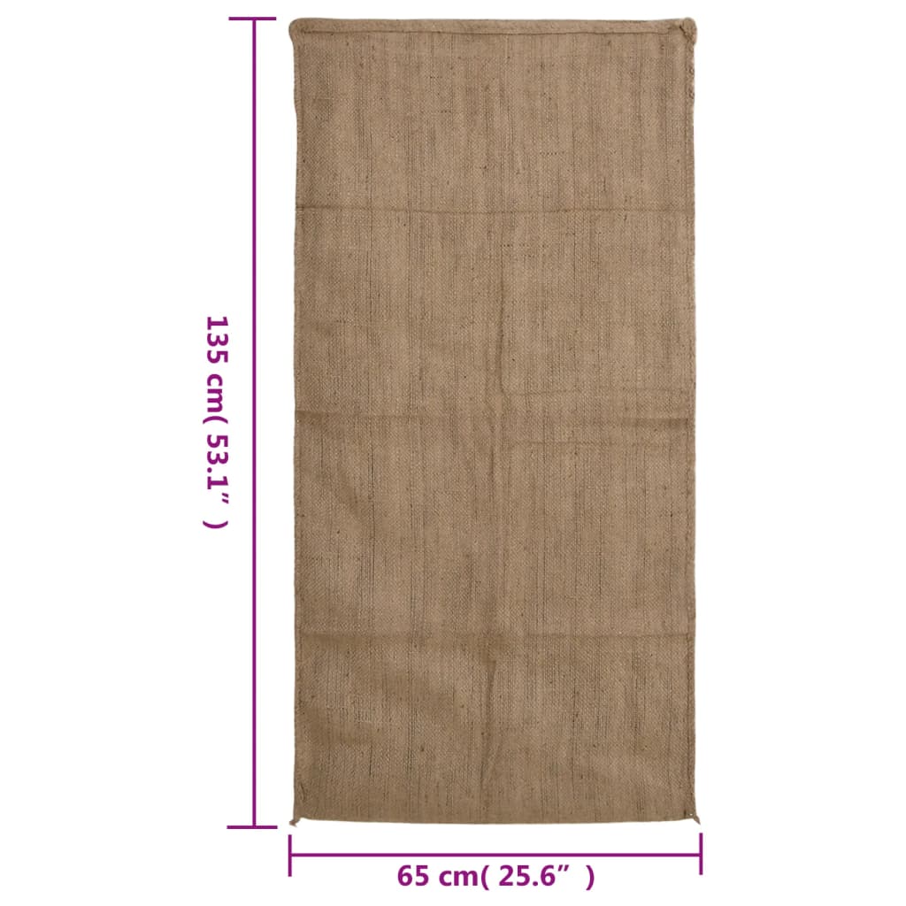 vidaXL Sacos de juta 30 pcs 65x135 cm 100% juta 340 gsm